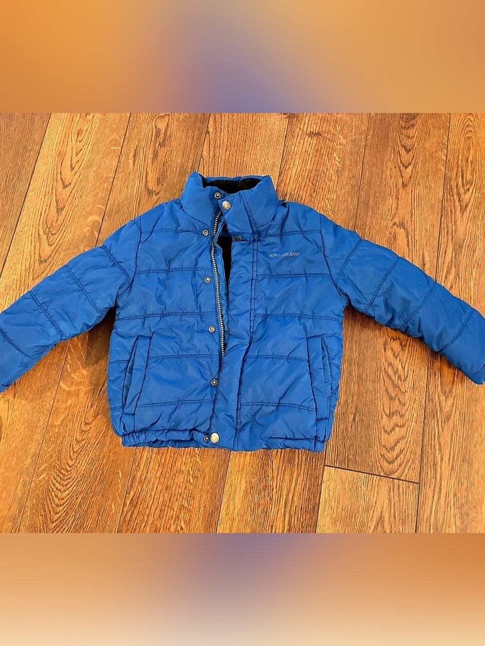 Calvin Klein Jeans Blue Quilted Puffer Jacket Like New
